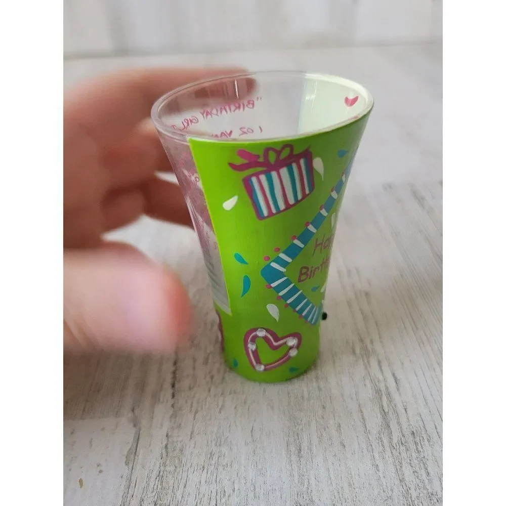 Lolita birthday girl, too shot glass heart‎ drinkware decor